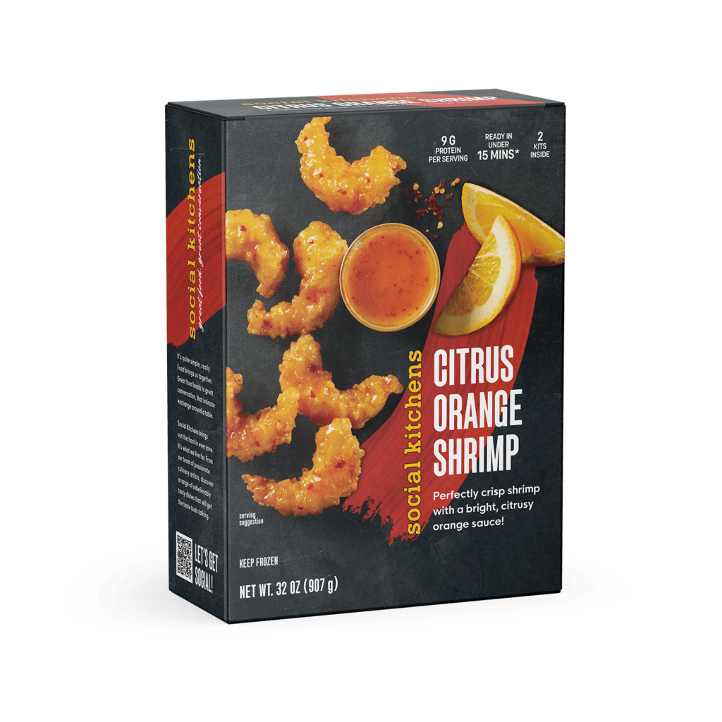 CITRUS ORANGE SHRIMP FRONT OF PACKAGE