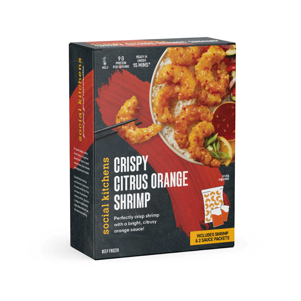 Social Kitchens Citrus Orange Shrimp Front of Package