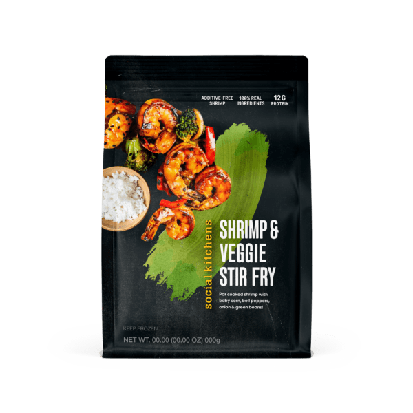 Package of Social Kitchens Shrimp and Veggie Stir Fry