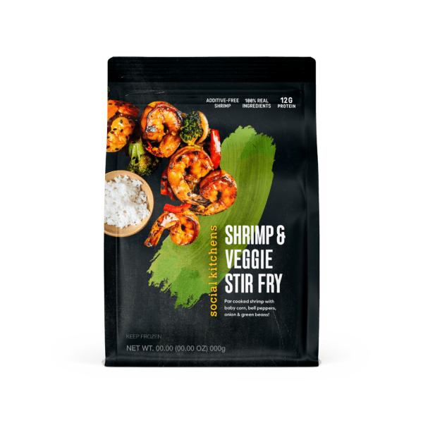 Package of Social Kitchens Shrimp and Veggie Stir Fry