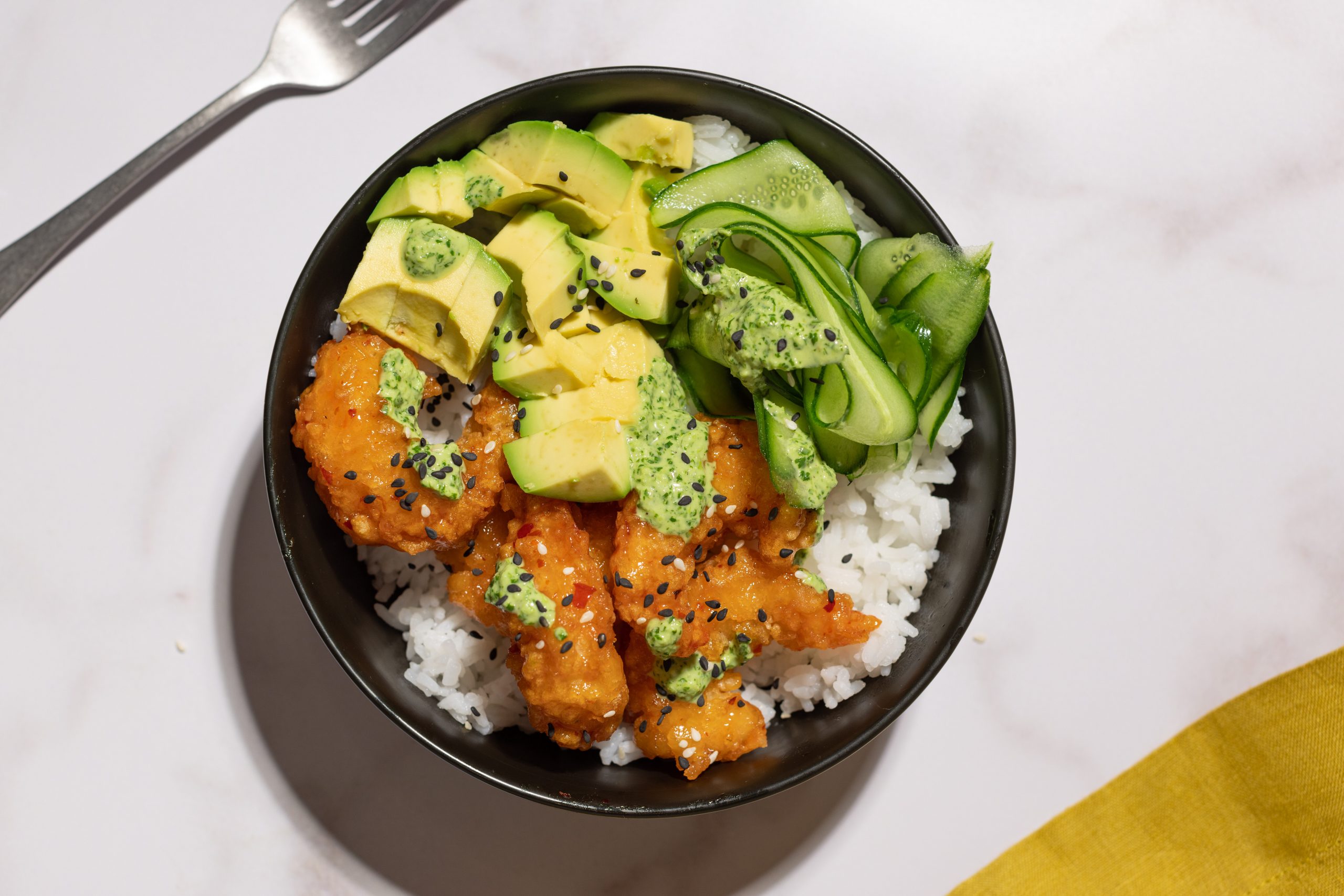 Sweet & Spicy Shrimp Rice Bowls | Social Kitchens