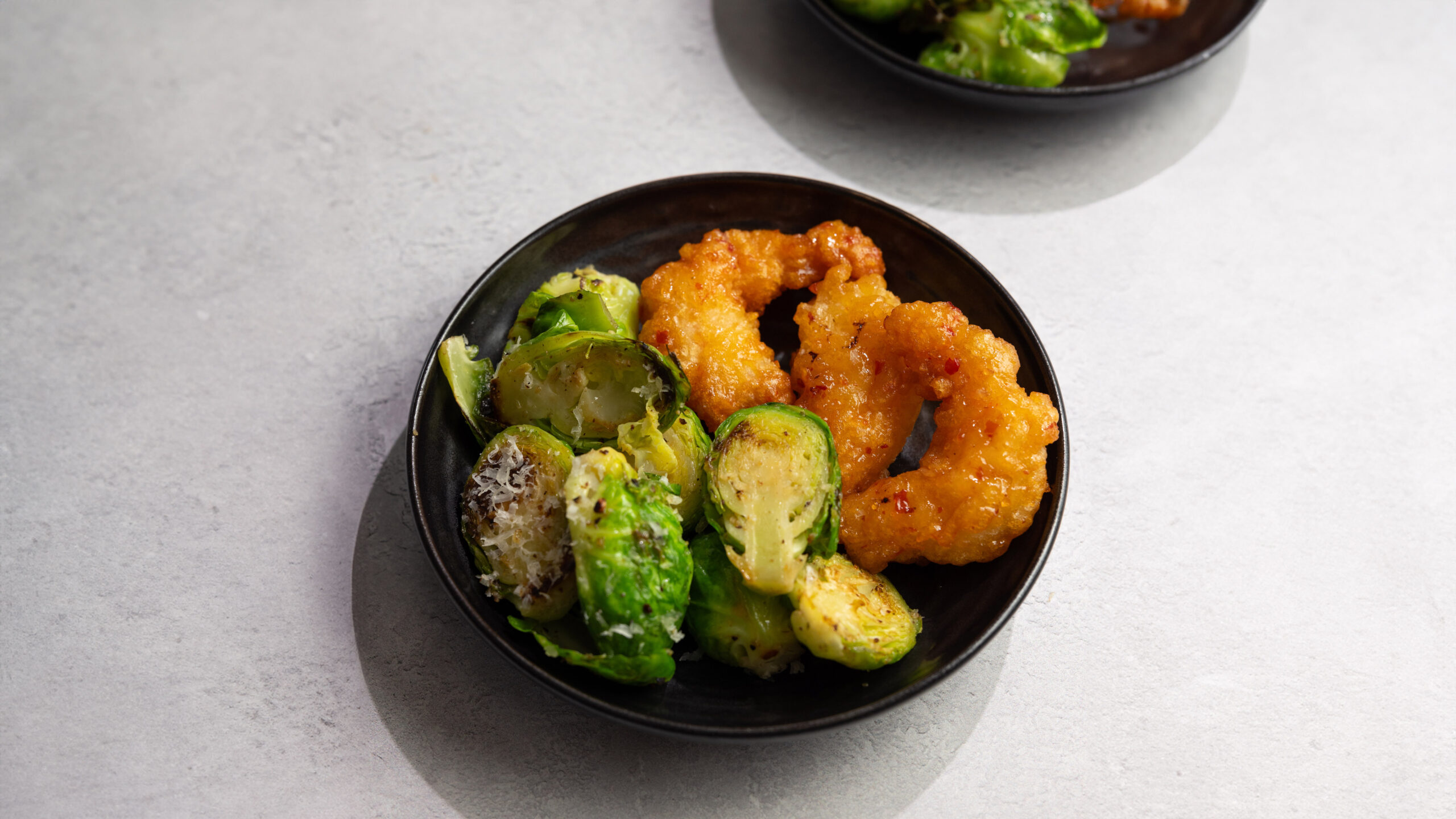 Pan-Fried Garlic Parmesan Brussels Sprouts | Social Kitchens