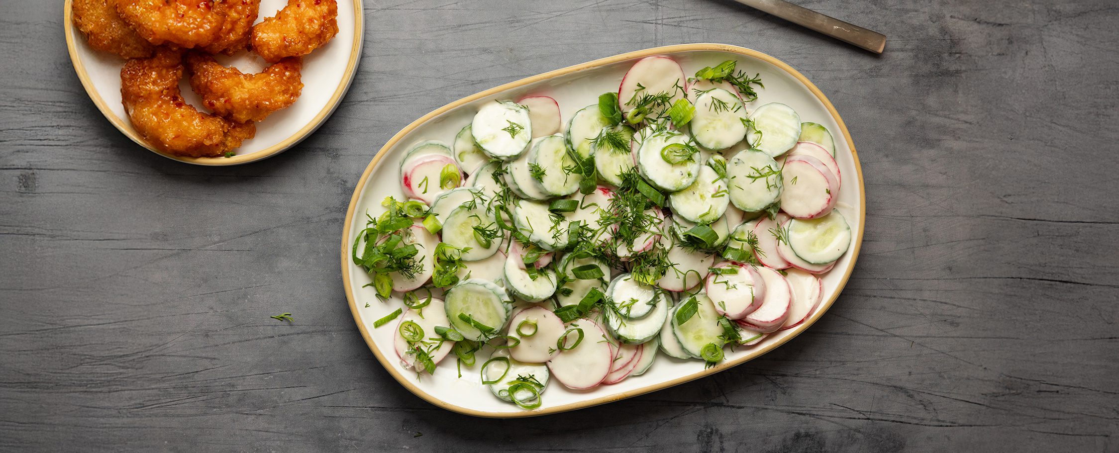 Creamy Cucumber & Radish Salad | Social Kitchens