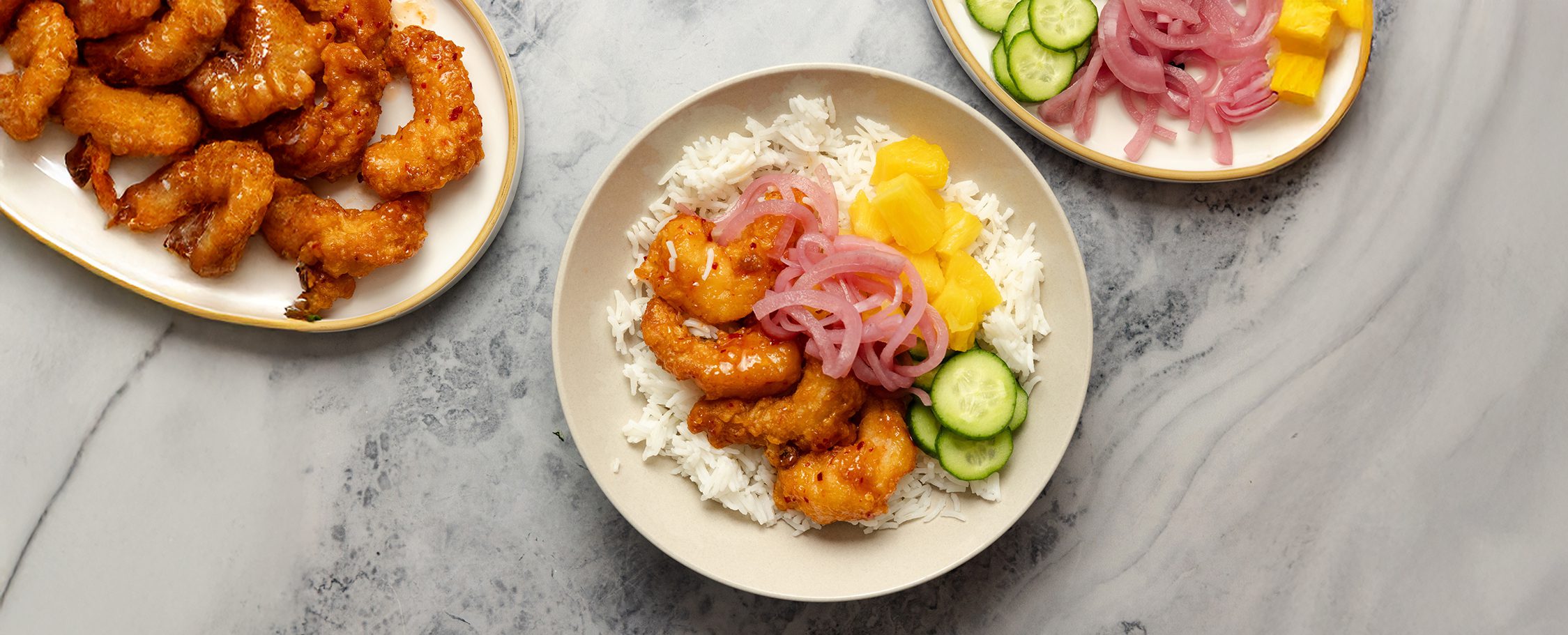 Crispy Shrimp & Pineapple Rice Bowl | Social Kitchens