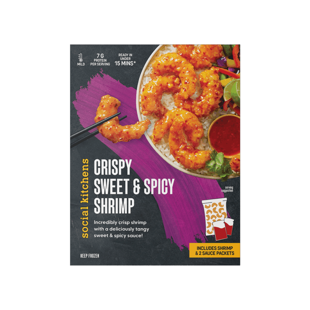 Social Kitchens Crispy Sweet and Spicy Shrimp Front of Package
